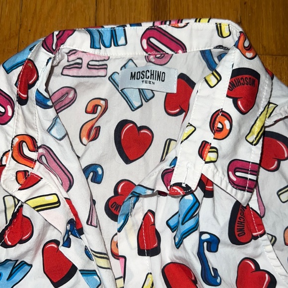 ✅ Authentic Moschino kids button down shirt (sleeveless) - Picture 2 of 2